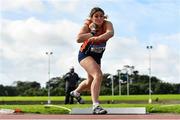 5 September 2020; Casey Mulvey of Inny Vale AC, Cavan, competing in the Junior Women's Shot Put event during the Irish Life Health National Junior Track and Field Championships at Morton Stadium in Santry, Dublin. Photo by Sam Barnes/Sportsfile