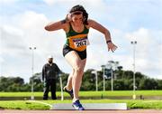 5 September 2020; Niamh McCorry of Annalee AC, Cavan, competing in the Junior Women's Shot Put event during the Irish Life Health National Junior Track and Field Championships at Morton Stadium in Santry, Dublin. Photo by Sam Barnes/Sportsfile