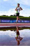 5 September 2020; Jake O'Brien of Moy Valley AC, Mayo, on his way to finishing second in the Men's 5k Walk event during the Irish Life Health National Junior Track and Field Championships at Morton Stadium in Santry, Dublin. Photo by Sam Barnes/Sportsfile