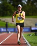 5 September 2020; Joe Mooney of Adamstown AC, Wexford, on his way to winning the U23 Men's 5k Walk event during the Irish Life Health National Junior Track and Field Championships at Morton Stadium in Santry, Dublin. Photo by Sam Barnes/Sportsfile