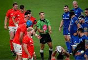 4 September 2020; Referee Andrew Brace during the Guinness PRO14 Semi-Final match between Leinster and Munster at the Aviva Stadium in Dublin. Photo by Ramsey Cardy/Sportsfile