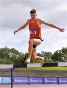 5 September 2020; Mark Hanrahan of Ennis Track AC, Clare on his way to finishing second in the Junior Men's 3000m Steeplechase event during the Irish Life Health National Junior Track and Field Championships at Morton Stadium in Santry, Dublin. Photo by Sam Barnes/Sportsfile