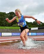 5 September 2020; Niamh McDonald of Ballyroan Abbeyleix and District AC, competing in the Junior Women's 3000m Steeplechase event during the Irish Life Health National Junior Track and Field Championships at Morton Stadium in Santry, Dublin. Photo by Sam Barnes/Sportsfile