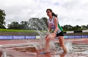5 September 2020; Kirsten Monaghan of St Coca's AC, Kildare, competing in the Junior Women's 3000m Steeplechase event during the Irish Life Health National Junior Track and Field Championships at Morton Stadium in Santry, Dublin. Photo by Sam Barnes/Sportsfile