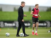 5 September 2020; Republic of Ireland manager Stephen Kenny and James McClean during a Republic of Ireland training session at FAI National Training Centre in Abbotstown, Dublin. Photo by Stephen McCarthy/Sportsfile