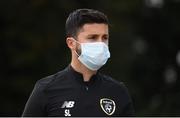 5 September 2020; Shane Long arrives for a Republic of Ireland training session at FAI National Training Centre in Abbotstown, Dublin. Photo by Stephen McCarthy/Sportsfile