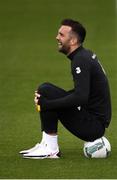 5 September 2020; Shane Duffy during a Republic of Ireland training session at the FAI National Training Centre in Abbotstown, Dublin. Photo by Stephen McCarthy/Sportsfile