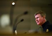 5 September 2020; Republic of Ireland manager Stephen Kenny during a Republic of Ireland press conference at the FAI Headquarters in Abbotstown, Dublin. Photo by Stephen McCarthy/Sportsfile