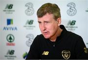 5 September 2020; Republic of Ireland manager Stephen Kenny during a Republic of Ireland press conference at the FAI Headquarters in Abbotstown, Dublin. Photo by Stephen McCarthy/Sportsfile