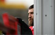 5 September 2020; Gary Deegan of Shelbourne looks on from the tunnel prior to the SSE Airtricity League Premier Division match between Shelbourne and Cork City at Tolka Park in Dublin. Photo by Harry Murphy/Sportsfile