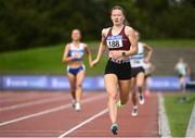 5 September 2020; Aimee Hayde of Newport AC, Tipperary, on her way to winning the Junior Women's 1500m event during the Irish Life Health National Junior Track and Field Championships at Morton Stadium in Santry, Dublin. Photo by Sam Barnes/Sportsfile