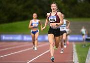 5 September 2020; Aimee Hayde of Newport AC, Tipperary, on her way to winning the Junior Women's 1500m event during the Irish Life Health National Junior Track and Field Championships at Morton Stadium in Santry, Dublin. Photo by Sam Barnes/Sportsfile