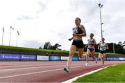 5 September 2020; Aimee Hayde of Newport AC, Tipperary, on her way to winning the Junior Women's 1500m event during the Irish Life Health National Junior Track and Field Championships at Morton Stadium in Santry, Dublin. Photo by Sam Barnes/Sportsfile