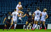 5 September 2020; Jacob Stockdale of Ulster catches a high ball during the Guinness PRO14 Semi-Final match between Edinburgh and Ulster at BT Murrayfield Stadium in Edinburgh, Scotland. Photo by Bill Murray/Sportsfile