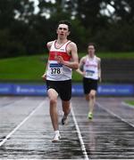 5 September 2020; Robert McDonnell of Galway City Harriers AC, on his way to winning the Junior Men's 400m event during the Irish Life Health National Junior Track and Field Championships at Morton Stadium in Santry, Dublin. Photo by Sam Barnes/Sportsfile