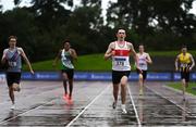 5 September 2020; Robert McDonnell of Galway City Harriers AC, on his way to winning the Junior Men's 400m event during the Irish Life Health National Junior Track and Field Championships at Morton Stadium in Santry, Dublin. Photo by Sam Barnes/Sportsfile