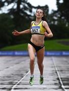 5 September 2020; Lauren McCourt of Bandon AC, Cork, centre, on her way to winning the Junior Women's 400m event during the Irish Life Health National Junior Track and Field Championships at Morton Stadium in Santry, Dublin. Photo by Sam Barnes/Sportsfile