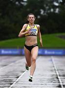 5 September 2020; Lauren McCourt of Bandon AC, Cork, centre, on her way to winning the Junior Women's 400m event during the Irish Life Health National Junior Track and Field Championships at Morton Stadium in Santry, Dublin. Photo by Sam Barnes/Sportsfile