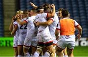 5 September 2020; Ulster players celebrate their victory following the Guinness PRO14 Semi-Final match between Edinburgh and Ulster at BT Murrayfield Stadium in Edinburgh, Scotland. Photo by Bill Murray/Sportsfile