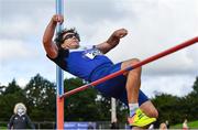 6 September 2020; John Wallace of Ratoath AC, Meath, competing in the M55 Men's High Jump event during the Irish Life Health National Masters Track and Field Championships at Morton Stadium in Santry, Dublin. Photo by Sam Barnes/Sportsfile