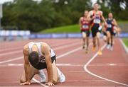 6 September 2020; Denis Coughlan of St Finbarrs AC, Cork, after competing in the M35 Men's 1500m event during the Irish Life Health National Masters Track and Field Championships at Morton Stadium in Santry, Dublin. Photo by Sam Barnes/Sportsfile