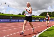 6 September 2020; Joan Hough of Midleton AC, Cork, competing in the F60 Women's 1500m event during the Irish Life Health National Masters Track and Field Championships at Morton Stadium in Santry, Dublin. Photo by Sam Barnes/Sportsfile