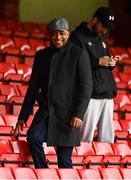 5 September 2020; Jason Kabia, former footballer and father of Shelbourne player Jaze Kabia looks on prior to the SSE Airtricity League Premier Division match between Shelbourne and Cork City at Tolka Park in Dublin. Photo by Harry Murphy/Sportsfile