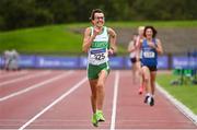 6 September 2020; Annette Kealy of Raheny Shamrock AC, Dublin, on her way to winning the F50 Women's 3000m event during the Irish Life Health National Masters Track and Field Championships at Morton Stadium in Santry, Dublin. Photo by Sam Barnes/Sportsfile