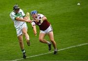 6 September 2020; Ronan Corcoran of Ballyhale Shamrocks in action against Jason Byrne of Clara during the Kilkenny County Senior Hurling Championship Quarter-Final match between Clara and Ballyhale Shamrocks at UPMC Nowlan Park in Kilkenny. Photo by Harry Murphy/Sportsfile