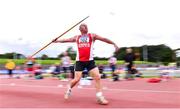 6 September 2020; David Courtney of Ennis Track AC, Clare, competing in the M55 Men's Javelin event during the Irish Life Health National Masters Track and Field Championships at Morton Stadium in Santry, Dublin. Photo by Sam Barnes/Sportsfile