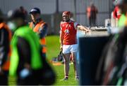 6 September 2020; David Treacy of Cuala looks on from the sideline after being substituted with an injury during the Dublin County Senior Hurling Championship Semi-Final match between Lucan Sarsfields and Cuala at Parnell Park in Dublin. Photo by Piaras Ó Mídheach/Sportsfile