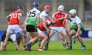 6 September 2020; David Treacy of Cuala gathers possession during the Dublin County Senior Hurling Championship Semi-Final match between Lucan Sarsfields and Cuala at Parnell Park in Dublin. Photo by Piaras Ó Mídheach/Sportsfile