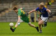 6 September 2020; Peter O'Hanlon of Carrickmacross in action against James Hamill of Scotstownsc24 during the Monaghan County Senior Football Championship Semi-Final between Scotstown and Carrickmacross Emmets at St Tiernach's Park in Clones, Monaghan. Photo by Philip Fitzpatrick/Sportsfile