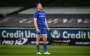 4 September 2020; Rory O'Loughlin of Leinster during the Guinness PRO14 Semi-Final match between Leinster and Munster at the Aviva Stadium in Dublin. Photo by David Fitzgerald/Sportsfile