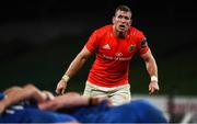 4 September 2020; Chris Farrell of Munster during the Guinness PRO14 Semi-Final match between Leinster and Munster at the Aviva Stadium in Dublin. Photo by David Fitzgerald/Sportsfile