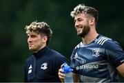 7 September 2020; Caelan Doris, right, and Jimmy O'Brien during Leinster Rugby squad training session at UCD in Dublin. Photo by Ramsey Cardy/Sportsfile