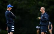 7 September 2020; Head coach Leo Cullen, left, and Senior coach Stuart Lancaster during Leinster Rugby squad training session at UCD in Dublin. Photo by Ramsey Cardy/Sportsfile