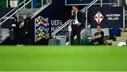 7 September 2020; Northern Ireland manager Ian Baraclough during the UEFA Nations League B match between Northern Ireland and Norway at the National Football Stadium at Windsor Park in Belfast. Photo by David Fitzgerald/Sportsfile