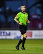 7 September 2020; Referee Rob Harvey during the SSE Airtricity League Premier Division match between Sligo Rovers and Finn Harps at The Showgrounds in Sligo. Photo by Piaras Ó Mídheach/Sportsfile