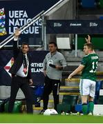 7 September 2020; Northern Ireland manager Ian Baraclough during the UEFA Nations League B match between Northern Ireland and Norway at the National Football Stadium at Windsor Park in Belfast. Photo by David Fitzgerald/Sportsfile