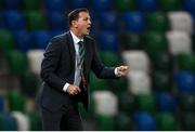 7 September 2020; Northern Ireland manager Ian Baraclough during the UEFA Nations League B match between Northern Ireland and Norway at the National Football Stadium at Windsor Park in Belfast. Photo by Stephen McCarthy/Sportsfile