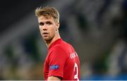7 September 2020; Kristoffer Ajer of Norway during the UEFA Nations League B match between Northern Ireland and Norway at the National Football Stadium at Windsor Park in Belfast. Photo by Stephen McCarthy/Sportsfile