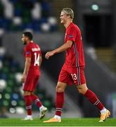 7 September 2020; Erling Braut Haaland of Norway during the UEFA Nations League B match between Northern Ireland and Norway at the National Football Stadium at Windsor Park in Belfast. Photo by David Fitzgerald/Sportsfile