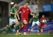7 September 2020; Erling Braut Haaland of Norway during the UEFA Nations League B match between Northern Ireland and Norway at the National Football Stadium at Windsor Park in Belfast. Photo by Stephen McCarthy/Sportsfile