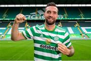 8 September 2020; Republic of Ireland's Shane Duffy poses for a portrait at Celtic Park in Glasgow, Scotland, where he was unveiled by Celtic after joining on loan from Brighton & Hove Albion. Photo by Alan Harvey/Sportsfile