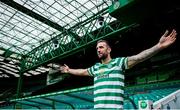 8 September 2020; Republic of Ireland's Shane Duffy poses for a portrait at Celtic Park in Glasgow, Scotland, where he was unveiled by Celtic after joining on loan from Brighton & Hove Albion. Photo by Ross Parker/Sportsfile