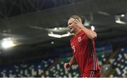7 September 2020; Erling Braut Haaland of Norway celebrates after scoring his side's fifth goal during the UEFA Nations League B match between Northern Ireland and Norway at the National Football Stadium at Windsor Park in Belfast. Photo by Stephen McCarthy/Sportsfile