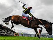 9 September 2020; Mayfly Girl, with Jody McGarvey up, almost falls at the last during the Irish Daily Mirror Mares Novice Hurdle at Punchestown Racecourse in Kildare. Photo by Seb Daly/Sportsfile