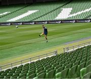 11 September 2020; Ross Byrne during the Leinster Rugby captains run at the Aviva Stadium in Dublin. Photo by Ramsey Cardy/Sportsfile