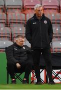 11 September 2020; Bohemians manager Keith Long and assistant Trevor Croly, left, during the SSE Airtricity League Premier Division match between Bohemians and Waterford at Dalymount Park in Dublin. Photo by Stephen McCarthy/Sportsfile